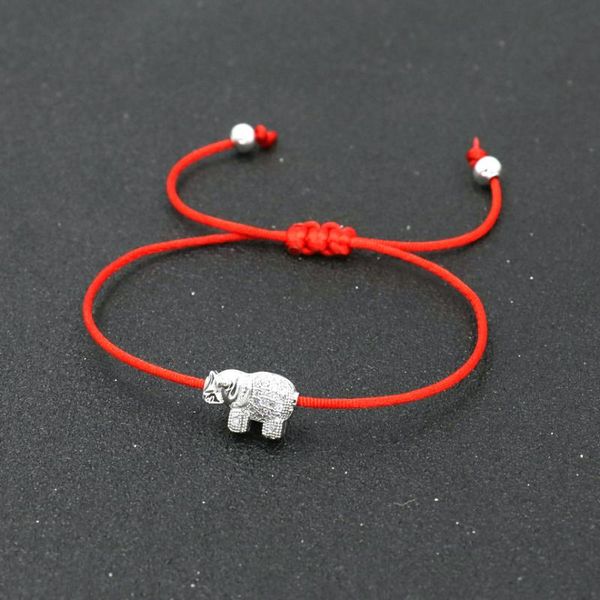 minimalism inlay micro cz rhinoceros charm bracelet women red thread rope couples bracelet kids silver color jewelry gift, Red;blue
minimalism inlay micro cz rhinoceros charm bracelet women red thread rope couples bracelet kids silver color jewelry gift, Red;blue