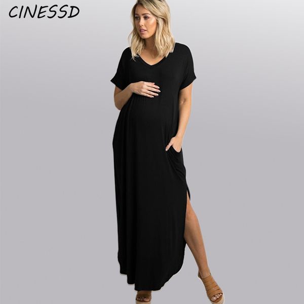 maternity dresses casual dress summer short sleeve solid clothes for pregnant women v-neck loose pregnancy, White
maternity dresses casual dress summer short sleeve solid clothes for pregnant women v-neck loose pregnancy, White