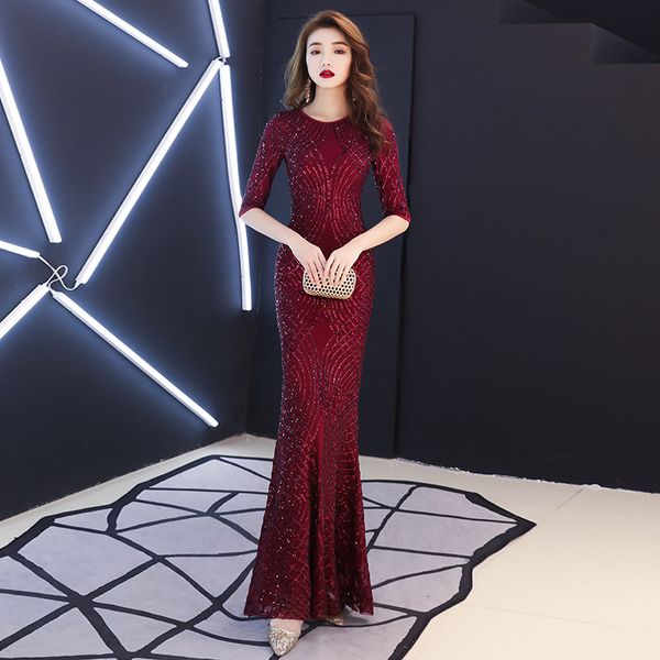 ethnic clothing 3xl bling mermaid chinese sequins oriental party female stage show qipao elegant celebrity evening dress banquet dresse, Red
ethnic clothing 3xl bling mermaid chinese sequins oriental party female stage show qipao elegant celebrity evening dress banquet dresse, Red