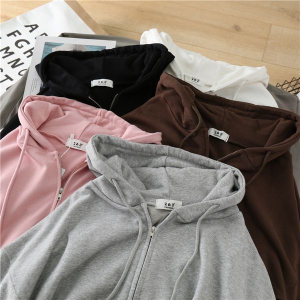2020 new spring autumn casual loose cotton sweatshirt women all-match solid hooded coats long sleeve hoodies drawstring colthing, Black
2020 new spring autumn casual loose cotton sweatshirt women all-match solid hooded coats long sleeve hoodies drawstring colthing, Black