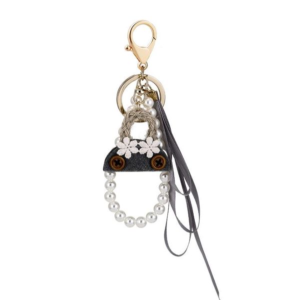 crystal rhinestone alloy keychain for women rhinestone key ring car key holder pearl cloth flower keychain gift, Silver
crystal rhinestone alloy keychain for women rhinestone key ring car key holder pearl cloth flower keychain gift, Silver