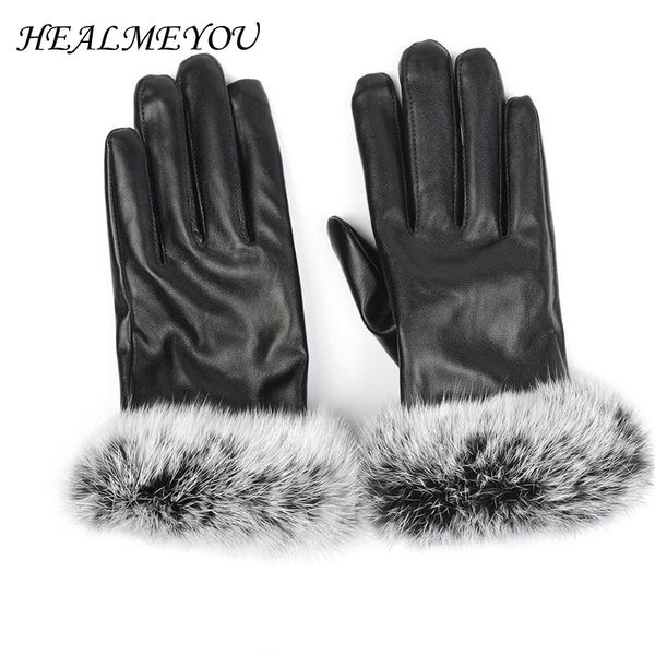 five fingers gloves 1pair woman fashion lady black pu leather autumn winter warm fur female guanti invernali donna, Blue;gray
five fingers gloves 1pair woman fashion lady black pu leather autumn winter warm fur female guanti invernali donna, Blue;gray