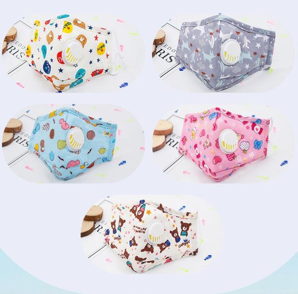 kids cartoon face masks with valve filter pm2.5 washable reusable breathable cotton dustproof protective children designer masks 5 styles
kids cartoon face masks with valve filter pm2.5 washable reusable breathable cotton dustproof protective children designer masks 5 styles