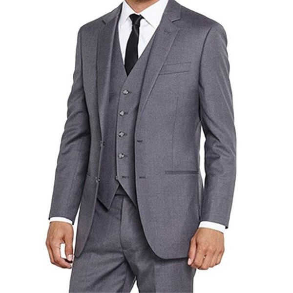 men's suits & blazers gray tuxedos wedding groom wear three pieces jacket pants vest notched lapel two buttons classic fit business sui, White;black
men's suits & blazers gray tuxedos wedding groom wear three pieces jacket pants vest notched lapel two buttons classic fit business sui, White;black