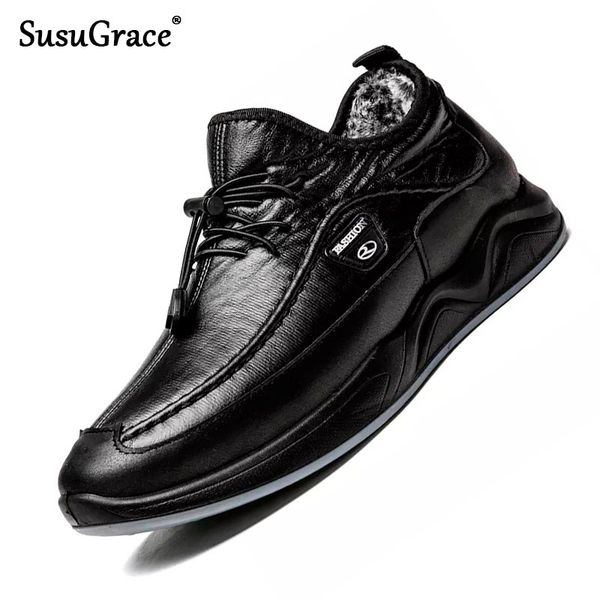 susugrace quality мужская кожа обувь осень зима вскользь flats кроссовки черные кружева-up дышащий мужчины обувь большой размер 46, Black
susugrace quality мужская кожа обувь осень зима вскользь flats кроссовки черные кружева-up дышащий мужчины обувь большой размер 46, Black