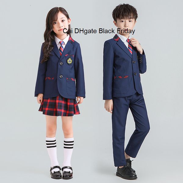 children autumn school suits for boys girls formal england style uniforms kids blazer performance suit jacket skirt tie outfits
children autumn school suits for boys girls formal england style uniforms kids blazer performance suit jacket skirt tie outfits