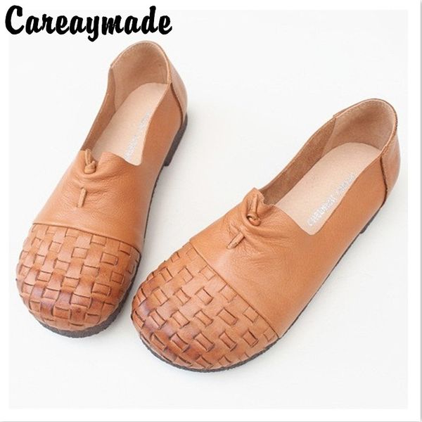careaymade-knitted breathable soft sole casual women's shoes slip comfortable pure hand-made layer cow leather single shoes, Black
careaymade-knitted breathable soft sole casual women's shoes slip comfortable pure hand-made layer cow leather single shoes, Black