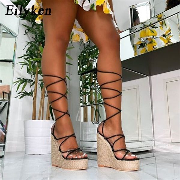 eilyken fashion women summer open toe shoes ankle strap women platform sandals wedges high heels 15cm sandals shoes 0925, Black
eilyken fashion women summer open toe shoes ankle strap women platform sandals wedges high heels 15cm sandals shoes 0925, Black