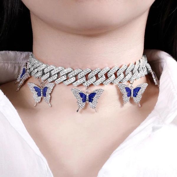 2020 new arrived iced out miami cuban hip hop enamel blue butterfly necklace with bling 5a cz women fashion heavy party jewelry, Silver
2020 new arrived iced out miami cuban hip hop enamel blue butterfly necklace with bling 5a cz women fashion heavy party jewelry, Silver