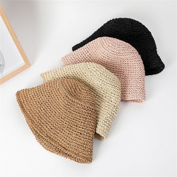 2020 женщин способа шлемов sun тканые соломенная шляпка женский пляж bucket hat повседневная отдыха летняя солнцезащитный шляпы для женщин, Yellow
2020 женщин способа шлемов sun тканые соломенная шляпка женский пляж bucket hat повседневная отдыха летняя солнцезащитный шляпы для женщин, Yellow