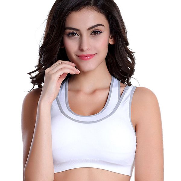 fake two pieces shockproof sports bra for running yoga fitness do2, White;black
fake two pieces shockproof sports bra for running yoga fitness do2, White;black
