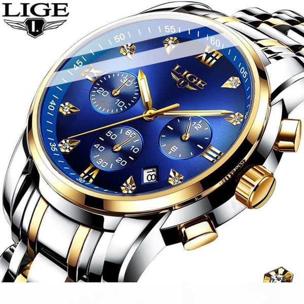 2020 mens watches sports chronograph lige waterproof analog 24 hour date quartz watch men full steel wrist watches clock, Slivery;brown
2020 mens watches sports chronograph lige waterproof analog 24 hour date quartz watch men full steel wrist watches clock, Slivery;brown