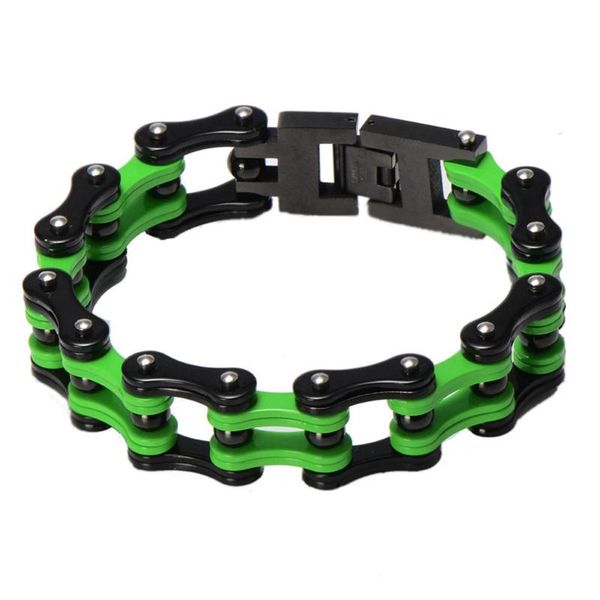 316l stainless steel black green yellow electroplated bicycle motorcycle chain mens moto bracelets bangle 21cm*1.6cm
316l stainless steel black green yellow electroplated bicycle motorcycle chain mens moto bracelets bangle 21cm*1.6cm