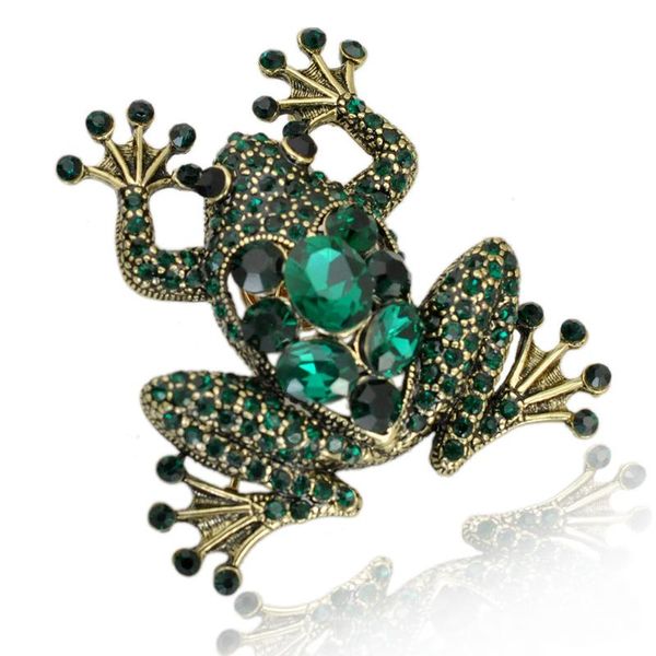 2020 new design fashion european style gold plated frog brooch elegant crystal full rhinestone animal brooches for women, Gray
2020 new design fashion european style gold plated frog brooch elegant crystal full rhinestone animal brooches for women, Gray