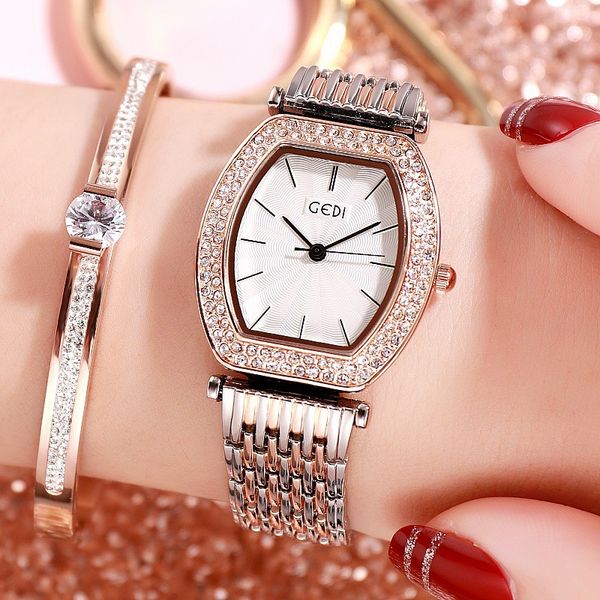 new ladies crystal watch luxury women tonneau watches rose gold diamond bracelet watch waterproof stainless steel dress, Slivery;brown
new ladies crystal watch luxury women tonneau watches rose gold diamond bracelet watch waterproof stainless steel dress, Slivery;brown
