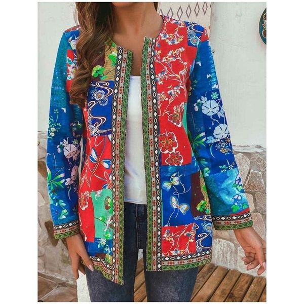 women female ladies leisure retro vintage causal loose long sleeve crew neck concealed floral printing cardigan coats, Black;brown
women female ladies leisure retro vintage causal loose long sleeve crew neck concealed floral printing cardigan coats, Black;brown