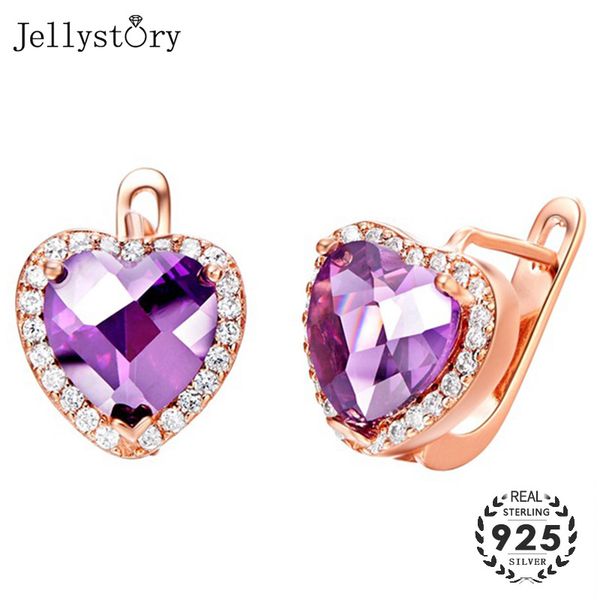 jellystory elegant 925 sterling silver earrings with 9*9mm heart-shaped ruby amethyst gemstones stud earrings for women wedding, Golden;silver
jellystory elegant 925 sterling silver earrings with 9*9mm heart-shaped ruby amethyst gemstones stud earrings for women wedding, Golden;silver