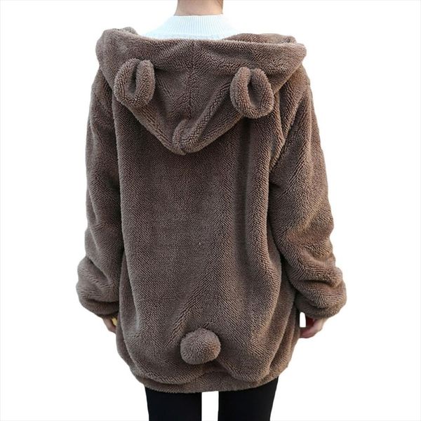 2020 women cute hoodies coats winter loose fluffy bear ear hooded jacket kawaii warm outerwear coat cute sweatshirts coats, Black
2020 women cute hoodies coats winter loose fluffy bear ear hooded jacket kawaii warm outerwear coat cute sweatshirts coats, Black