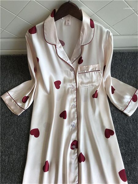 sleepshirts half sleeve sleepwear loose silk nightwear cute womens nightshirts satin nightgowns spring summer nightdress women floral, Black;red
sleepshirts half sleeve sleepwear loose silk nightwear cute womens nightshirts satin nightgowns spring summer nightdress women floral, Black;red