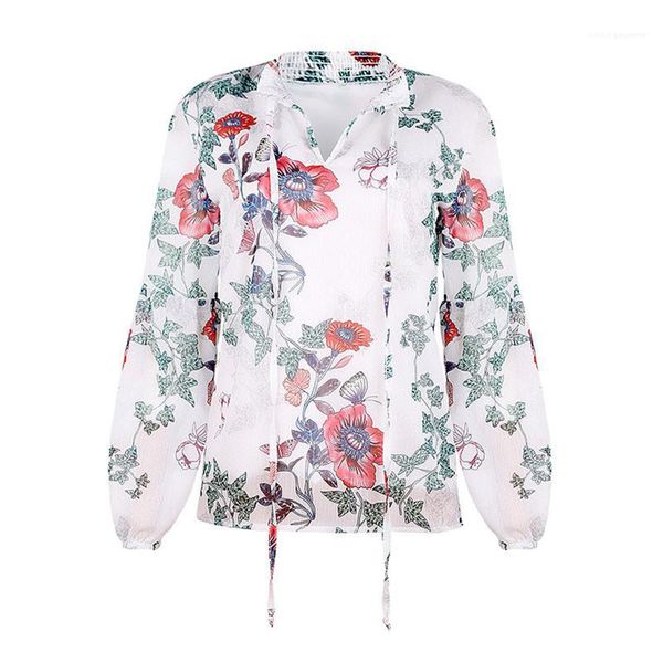fashion floral pattern natural color shirt casual lapel neck long sleeve shirt woman clothes women shirts, White
fashion floral pattern natural color shirt casual lapel neck long sleeve shirt woman clothes women shirts, White