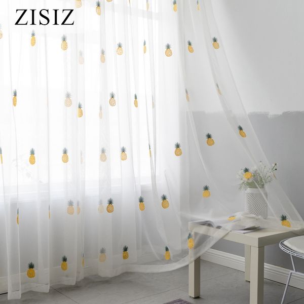 curtain & drapes zisiz embroidered tulle curtains for bedroom living room pineapple sheer children's kids window decoration treatments
curtain & drapes zisiz embroidered tulle curtains for bedroom living room pineapple sheer children's kids window decoration treatments
