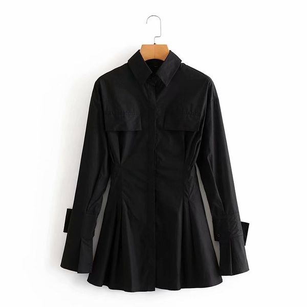 2020 black v neck a line women's dresses casual clothing street sblack shirt-style dress style style short skirt fashion long-sleeved, Black;gray
2020 black v neck a line women's dresses casual clothing street sblack shirt-style dress style style short skirt fashion long-sleeved, Black;gray