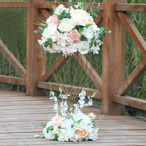 wedding dining table artificial flowers ball road cited flower window decoration with bottom decorative flores 
wedding dining table artificial flowers ball road cited flower window decoration with bottom decorative flores