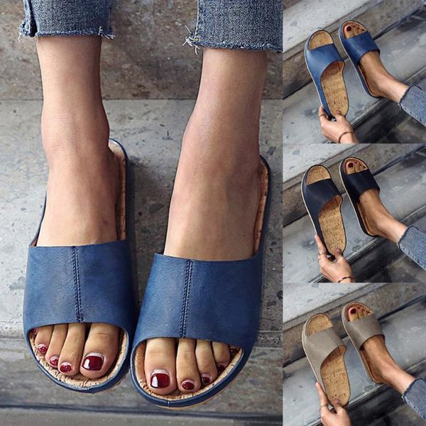 women fashion solid color flat thick bottom sandals slipper car line lazy wind european and american models beach home shoes#s, Black
women fashion solid color flat thick bottom sandals slipper car line lazy wind european and american models beach home shoes#s, Black
