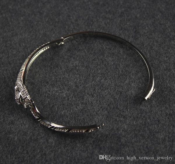 au750 silver panther diamond bracelet women exquisite jewelry handmade leopard82, Black
au750 silver panther diamond bracelet women exquisite jewelry handmade leopard82, Black