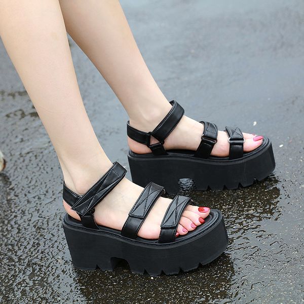 sandals wedges women summer platform gladiator shoes hook loop open toe slides casual thick bottom 2021 zapatos de mujer, Black
sandals wedges women summer platform gladiator shoes hook loop open toe slides casual thick bottom 2021 zapatos de mujer, Black