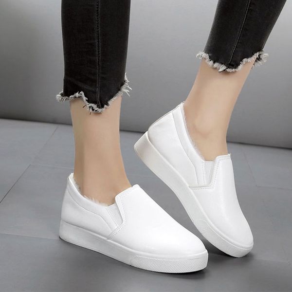 women classic flat woman fur vulcanized shoes ladies fashion pu leather women casual platform comfort female shallow winter, Black
women classic flat woman fur vulcanized shoes ladies fashion pu leather women casual platform comfort female shallow winter, Black