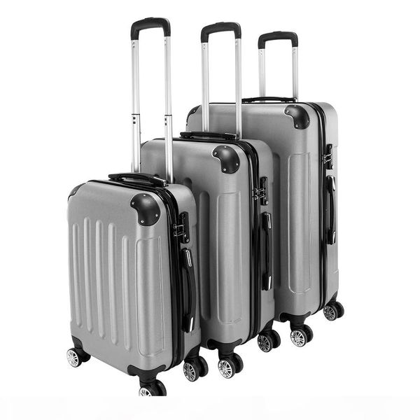 3 piece 20'' 24'' 28'' portable stylish suitcases universal wheel travel password box boardingbox abs trolley 
3 piece 20'' 24'' 28'' portable stylish suitcases universal wheel travel password box boardingbox abs trolley