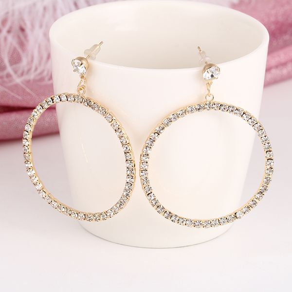 brand new design fashion charm crystal hoop earrings geometric round shiny rhinestone big earring jewelry women e0435, Golden;silver
brand new design fashion charm crystal hoop earrings geometric round shiny rhinestone big earring jewelry women e0435, Golden;silver