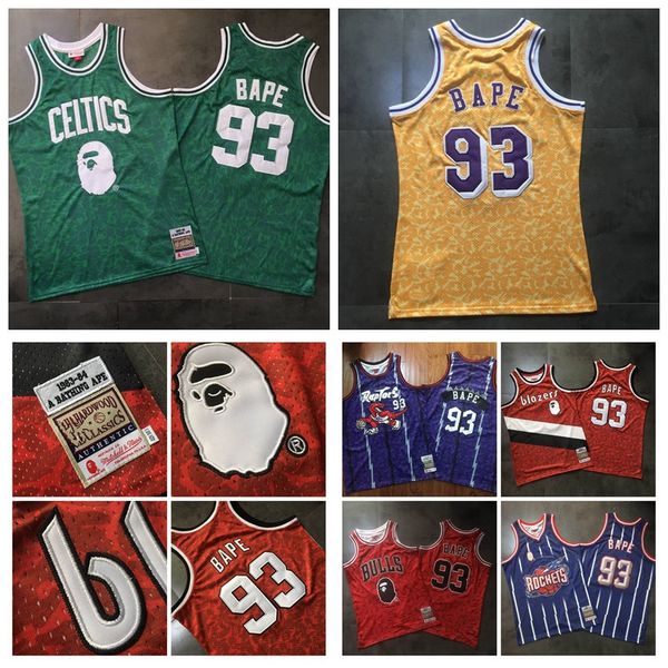 мужчины bapexmitchell ness lakers celtics быки хищники 93 bape зеленый 1982-83 hardwoods classics дважды вышитые джерси, Black;red
мужчины bapexmitchell ness lakers celtics быки хищники 93 bape зеленый 1982-83 hardwoods classics дважды вышитые джерси, Black;red