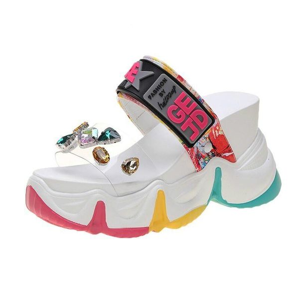 summer new chunky slippers women 10cm high heels shoes buckle platform casual woman diamond shoes thick bottom beach filp flops, Black
summer new chunky slippers women 10cm high heels shoes buckle platform casual woman diamond shoes thick bottom beach filp flops, Black