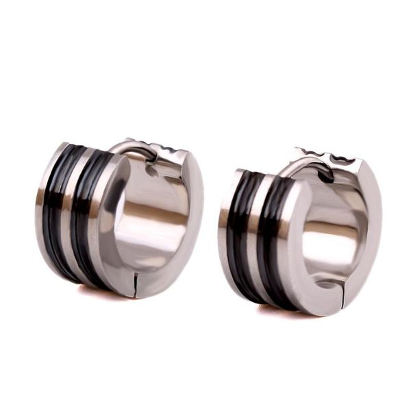 stud classic earrings 316l stainless steel small circle for men black strip pattern, Golden;silver
stud classic earrings 316l stainless steel small circle for men black strip pattern, Golden;silver