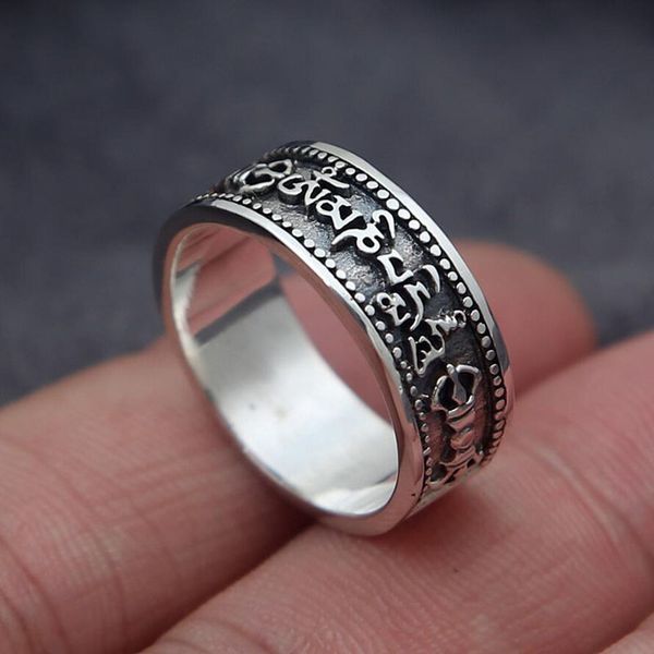 925 sterling silver jewelry men women buddha instrument vajra mantra scripture ring jewelry
925 sterling silver jewelry men women buddha instrument vajra mantra scripture ring jewelry