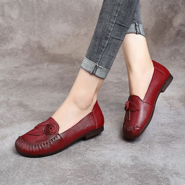 alishinrey2020 spring summer ethnic style genuine leather shoes women's flat soft comfortable slip on loafers flower mother shoe, Black
alishinrey2020 spring summer ethnic style genuine leather shoes women's flat soft comfortable slip on loafers flower mother shoe, Black