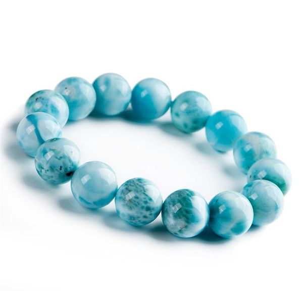 15mm fashion natural genuine blue larimar stone crystal stretch round beads bracelet, Black
15mm fashion natural genuine blue larimar stone crystal stretch round beads bracelet, Black