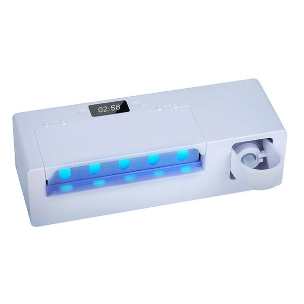 wall mounted with toothpaste squeezer self adhesive toothbrush sterilizer holder
wall mounted with toothpaste squeezer self adhesive toothbrush sterilizer holder