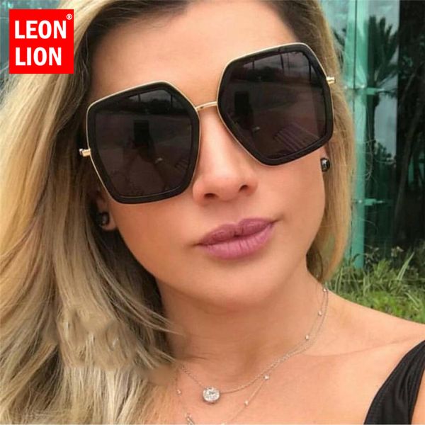 leonlion polygonal large frame sunglasses women/men designer travel luxury sun glasses for women classic retro outdoor glasses, White;black
leonlion polygonal large frame sunglasses women/men designer travel luxury sun glasses for women classic retro outdoor glasses, White;black