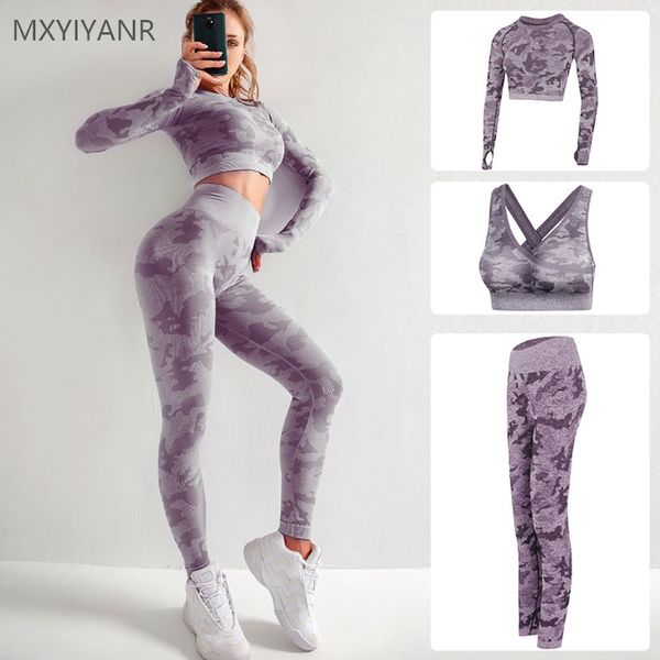 yoga outfits 3-piece set women camouflage clothing fitness suit high elasticity slim and quick-drying leggings, White;red
yoga outfits 3-piece set women camouflage clothing fitness suit high elasticity slim and quick-drying leggings, White;red