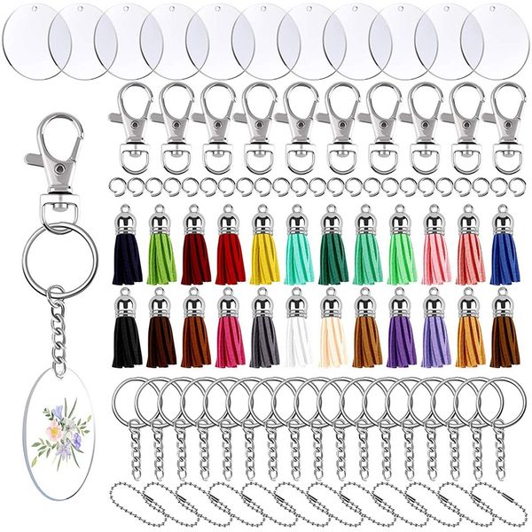 132 acrylic keychain,acrylic transparent keychain, fringed pendant key ring suitable for diy items and crafts, Silver
132 acrylic keychain,acrylic transparent keychain, fringed pendant key ring suitable for diy items and crafts, Silver