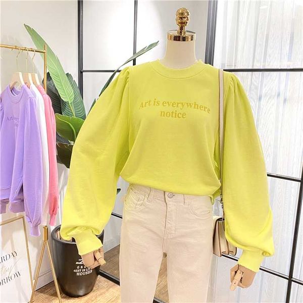 2020 fall korean crop sweatshirts women high street cotton pullover puff sleeve fashion cotton cropped coat, Black
2020 fall korean crop sweatshirts women high street cotton pullover puff sleeve fashion cotton cropped coat, Black