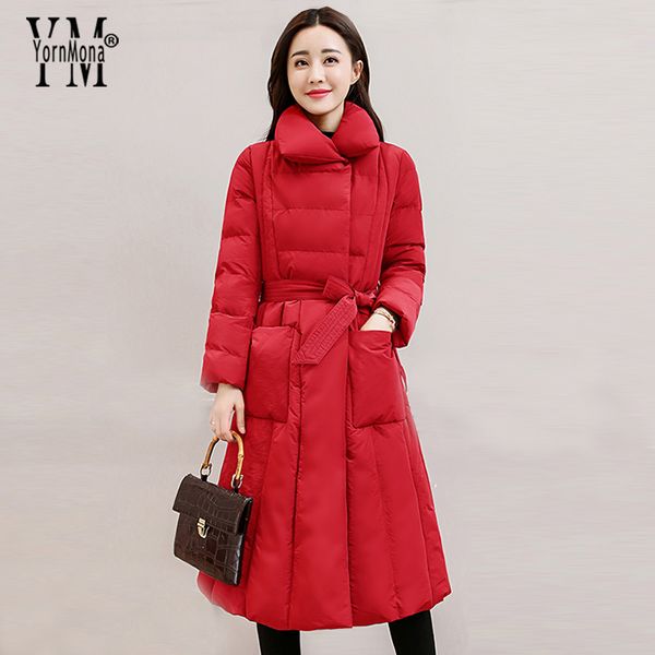 yornmona elegant sashes long coat women 2020 turn down collar winter jacket women long sleeve overcoat plus size red ladies coat, Black
yornmona elegant sashes long coat women 2020 turn down collar winter jacket women long sleeve overcoat plus size red ladies coat, Black