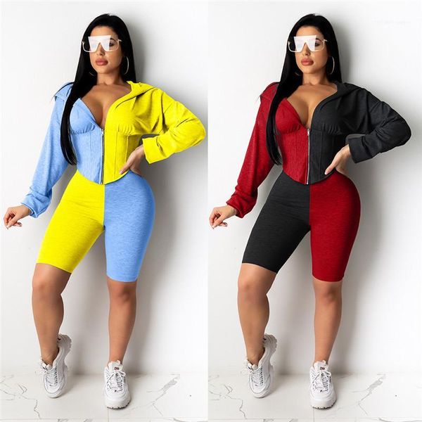 contrast color long sleeve zipper neck fashion suits womens clothing 2 piece set summer autumn ladies designer tracksuits sexy, Gray
contrast color long sleeve zipper neck fashion suits womens clothing 2 piece set summer autumn ladies designer tracksuits sexy, Gray