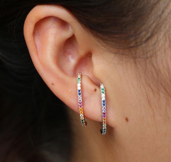 925 sterling silver simple rainbow bar stud earring long stud arround ear to botton new arrived minimal delicate silver fine01, Golden;silver
925 sterling silver simple rainbow bar stud earring long stud arround ear to botton new arrived minimal delicate silver fine01, Golden;silver