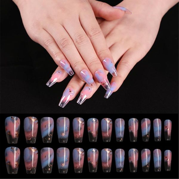 false nails 24pcs professional fake long coffin rainbow ballerina nail art tips colorful beauty artificial extention, Red;gold
false nails 24pcs professional fake long coffin rainbow ballerina nail art tips colorful beauty artificial extention, Red;gold