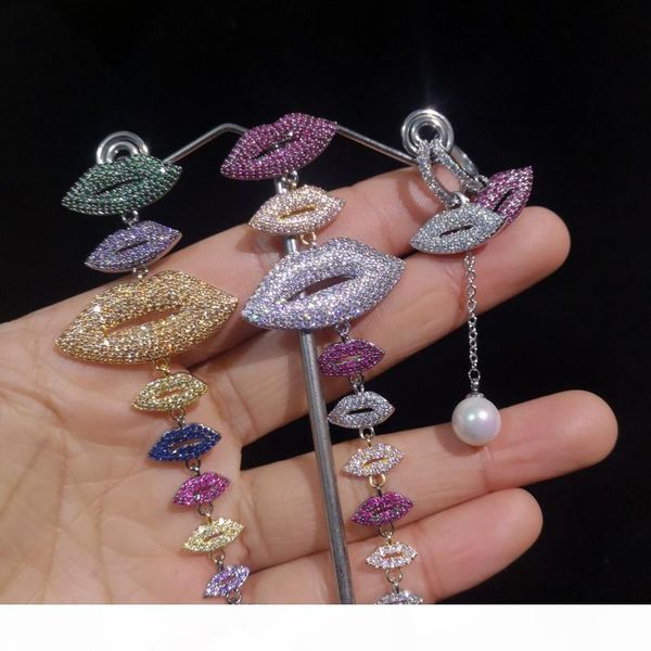 shining bling asymmetry lips drop earrings hip hop full cubic zirconia dangle earring women girl gift, Golden;silver
shining bling asymmetry lips drop earrings hip hop full cubic zirconia dangle earring women girl gift, Golden;silver