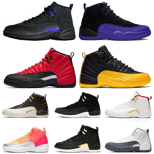 2020 jumpman 12 12s dark concord basketball shoes retro university gold mens trainers reverse flu game midnight black sneakers size 13, White;red
2020 jumpman 12 12s dark concord basketball shoes retro university gold mens trainers reverse flu game midnight black sneakers size 13, White;red